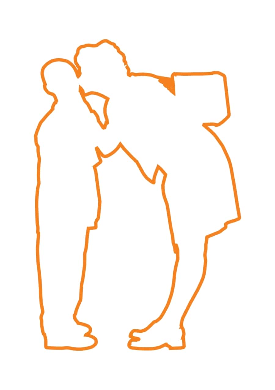 Mom Kissing Child Family Silhouette Kids Kids Coloring Pages Free Vectors